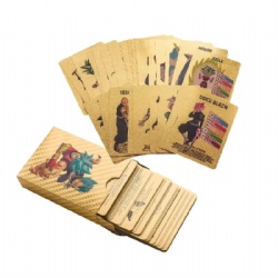 Custom Wholesale Plastic Waterproof Gold Plated Foil Edge Poker Playing Card